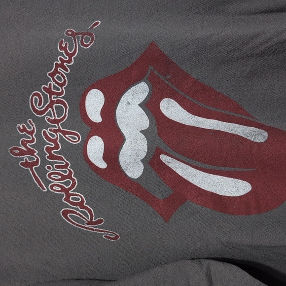 The Rolling Stones Thin Gray Sweatshirt Band Apparel Women's Size Large - Picture 3 of 9